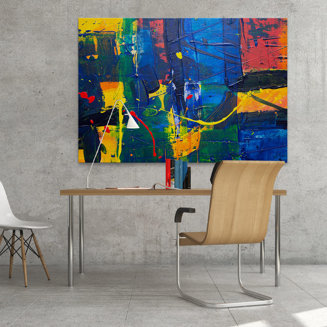 Tablou abstract multicolor