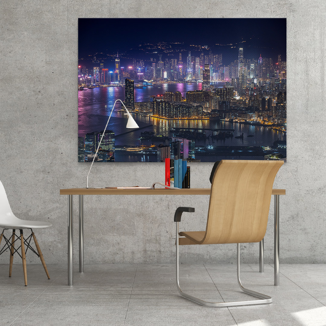 Tablou cu peisaj nocturn de oras